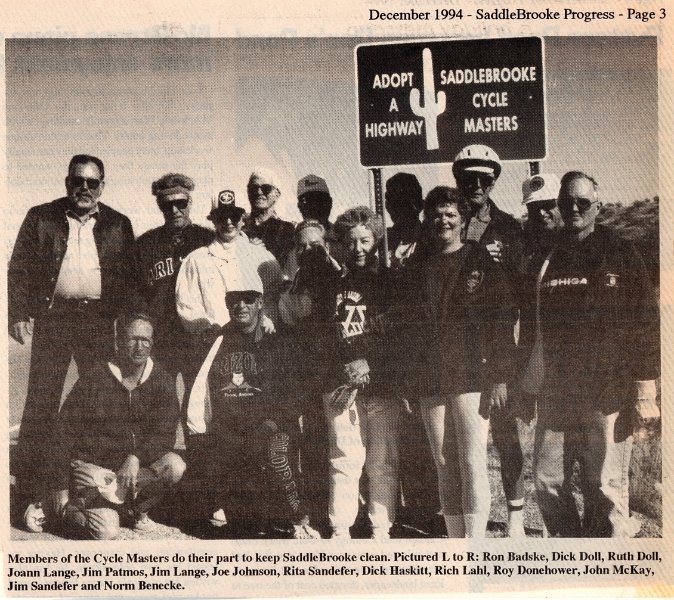 Article - Dec 1994 - First Adopt a Highway Clean-up